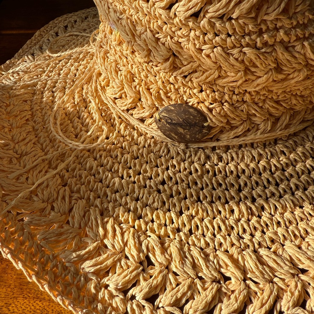 Panama Jack Woven Straw Floppy Hat - Picture 2 of 5